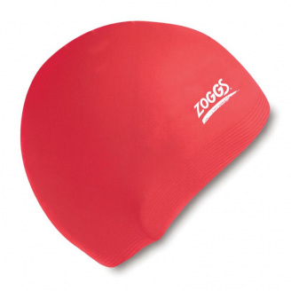 Шапочка для плавания Zoggs Silicone Jr Красный One Size (1000-300709.RD)