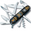 Складной нож Victorinox Huntsman Ukraine 91 мм 15 функций Украинские мотивы Черный (1.3713.3_T1370u) Косів