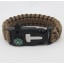 Браслет IP Paracord Flint-Fire + compass brown Королёво