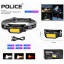 Налобный фонарь аккумуляторный Police PL 191 YD-01 с сенсором холодный/теплый/красный свет type-c Черный (30151416) Олександрія