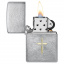Зажигалка бензиновая Zippo Spiritual Cross Design Серебристый (46479) Шепетівка