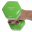 Гантель для фитнеса с виниловым покрытием Zelart TA-2777-3 3 кг Green (SK000128) Каменка-Днепровская