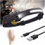 Мощный фонарь с улучшенным аккумулятором SUNROZ 10W W689-3 1500 mAh 3xCOB+XPE 1000LM USB Type-C IPX4 Черный Суми