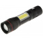 Ручной фонарь X-BALOG BL-520-T6+COB zoom microUSB 3 режима Орехов