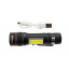 Ручной фонарь X-BALOG BL-520-T6+COB zoom microUSB 3 режима Орехов