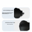 Подушка-подголовник надувная Chanodug KT6000032 39х22 см Black Винница