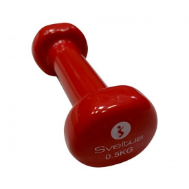 Гантель для фитнеса виниловая Sveltus 0,5 кг Красный (SLTS-1180-9)