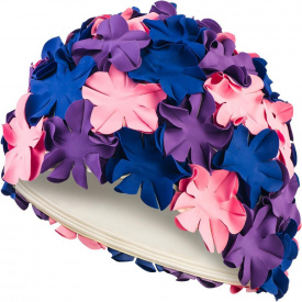 Шапочка для плавания Aqua Speed Bloom Сине-фиолетовый One Size (1000-105-03)