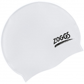 Шапочка для плавания Zoggs Silicone Cap Белый One Size (1000-300772)