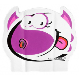 Шапочка для плавания Aqua Speed Zoo Latex White One Size (1000-116-rex)