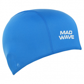 Шапочка для плавания текстильная MadWave POLY II M052103 Синий
