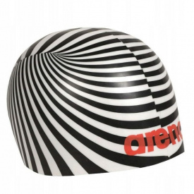 Шапка для плавания Arena Poolish Moulded One Size Черно-белый (1E774-231)