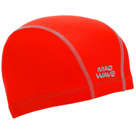 Шапочка для плавания текстильная MadWave Textile cap ERGOFIT M052701 Красный