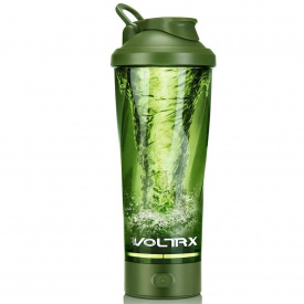 Шейкер спортивный электрический VOLTRX VortexBoost 600 мл Green