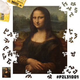 Дерев'яні пазли Wortex Woods Мона Ліза 30х40 см 256 елементи лабіринт PZL31001M