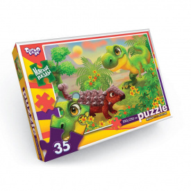 М'які пазли "Тиранозавр" Danko Toys S35-10-14 35 елементів