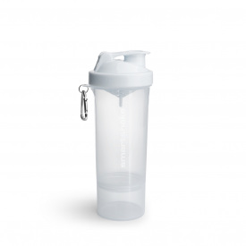 Шейкер спортивний Smartshake Slim 500ml Pure White