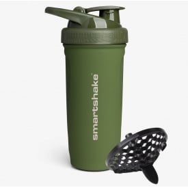 Шейкер спортивный SmartShake металлический Reforce Stainless Steel 30oz/900ml Army Green