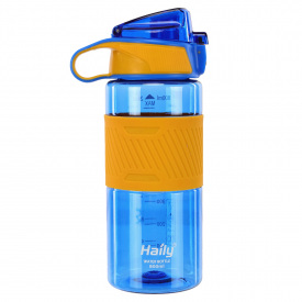 Бутылка для воды No Brand HAILY HL-8223 800 мл Сине-оранжевый