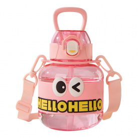 Детская бутылка для воды YIWU Hello-Hello 680 мл Розовый (HP-14-46P)