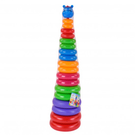 Іграшкова піраміда M-toys 18 кілець Різнокольоровий (6936)