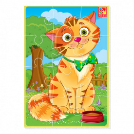 М'які пазли Малюк зможе "Кіт" Vladi Toys VT1103-91 12 елементів