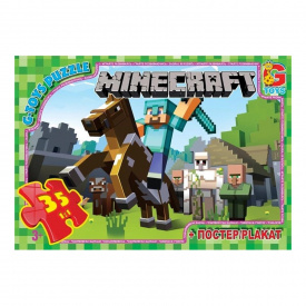 Пазли дитячі "Minecraft" Майнкрафт G-Toys MC773 35 елементів