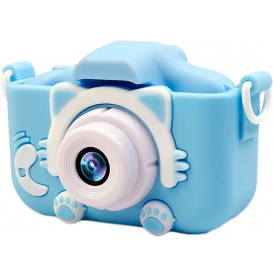Дитячий цифровий фотоапарат Smart Kids Kitty 20 Мп 16 Гб Блакитний
