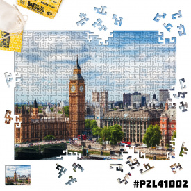 Дерев'яні пазли Wortex Woods Біг Бен 30х40 см 256 елементи лабіринт PZL41002M