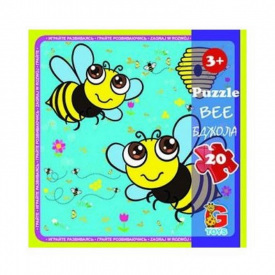 Пазли дитячі "Комахи" G-Toys LI05 20 елементів