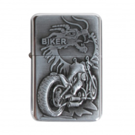Зажигалка бензиновая Champ Bike Lighter дракон и байк (40400300B)
