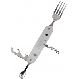 Набор столовых приборов для кемпинга 7 в 1 Crivit Essentials складной Серебристый (IAN376432_2104)