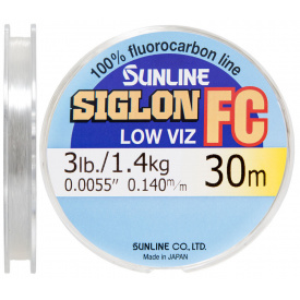 Флюорокарбон Sunline Siglon FC 30m 0.140mm 1.4kg поводковый (1013-1658.01.85)