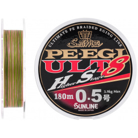 Шнур Sunline PE EGI ULT HS8 180m #0.5/0.117mm 3.9kg (1013-1658.07.34)