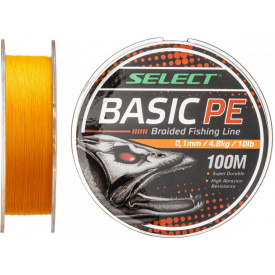 Шнур Select Basic PE (оранж.) 100м 0.08м 4кг/8lb (1870-27-52)