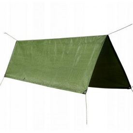 Тент тактический Mil-Tec ABDECKPLANE PE 385x500 см олива 14241301