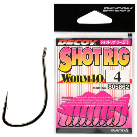 Крючок Decoy Worm 10 Shot Rig #04 9 шт/уп (1013-1562.09.38)