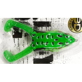 Приманка-жаба Lucky John Freddy Frog 3D Series 4in 6шт, плавучая, 21гр цвет 90 140422-010