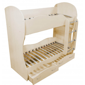 Дитяче двоярусне ліжко Посмішка (під матрац 1900х800) (плюс) Дуб молочний (5102812)