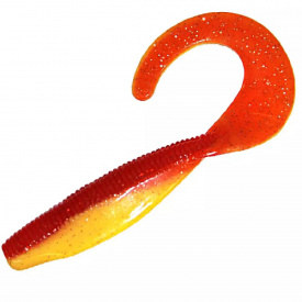 Силікон ZMAN Streakz Curly Tailz 4" 5pc #Bleeding Banana (697424 / STKCRL-257PK5)