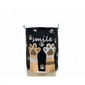 Кошик для іграшок AOLY 40х50 см Лапки Чорний