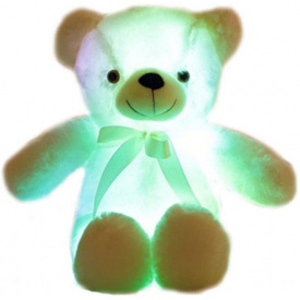 Мяка іграшка-нічник ARG Ведмедик з підсвіткою 30см білий