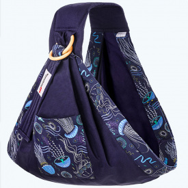 Cлінг для новонароджених Sears Roebuck 160x54 Темно-синій (v-12669)