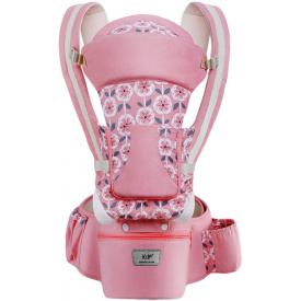 Хипсит эрго-рюкзак кенгуру переноска Baby Carrier 6 в 1 Розовый цветок (vol-10120)