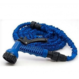 Шланг садовий поливальний Magic Hose Xhose 15 м і насадка-розпилювач Синій