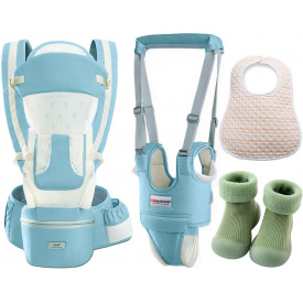 Хипсит эрго-рюкзак Baby Carrier 6 в 1 Мятный (vol-10129)