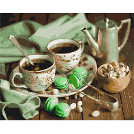 Картина за номерами BrushMe "М'ятне чаювання" 40х50см BS4346