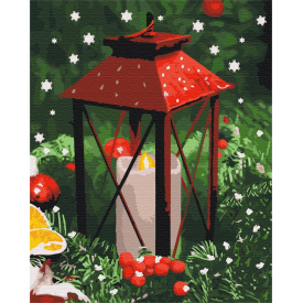 Картина за номерами BrushMe "Світло новорічної ночі" 40х50см BS52752