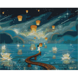 Картина за номерами BrushMe "Вогники бажань" 40х50см BS52418