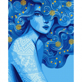 Картина за номерами Идейка Холодна краса pollypop92 KHO2587 40х50 см                                               